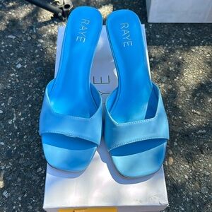 Revolve Raye blue Heels